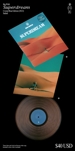 An advertisement for a vinyl record.